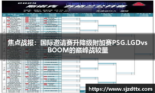 焦点战报：国际邀请赛升降级附加赛PSG.LGDvsBOOM的巅峰战较量